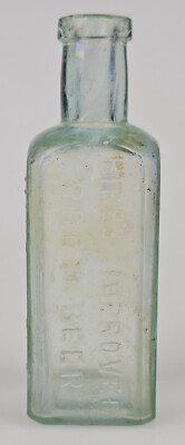 Hires Improved Root Beer Drink Concentrate Glass Embossed Antique Bottle 4 3/4''