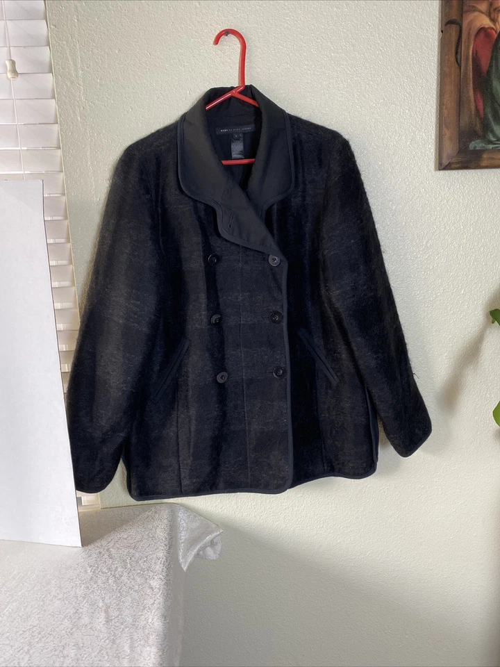 Blazer Mujer Lana Mezcla Alpaca L Gris Mohair Invierno Chaqueta Marc By Marc Jacob Foto 2 de 4