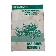 Genuine Suzuki GSF1200/S GSF600/S Drivers Manual Book Guide