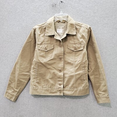 Royal Robbins Women Jacket Small Beige Cropped Pocket Long