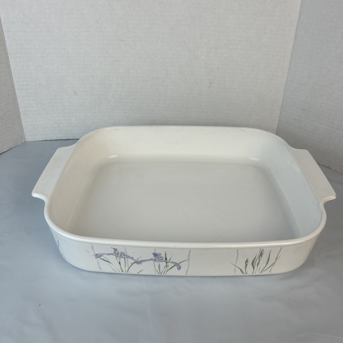 Shadow Iris Corning Ware Lasagna Pan Open Roaster Casserole Baking Dish  A-21-B-N