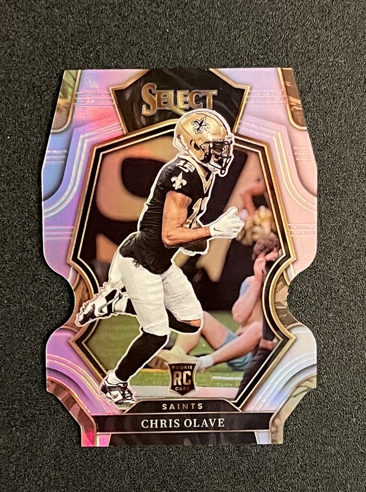 2022 Panini Select #170 Chris Olave Silver Prizm Die Cut Premier Level