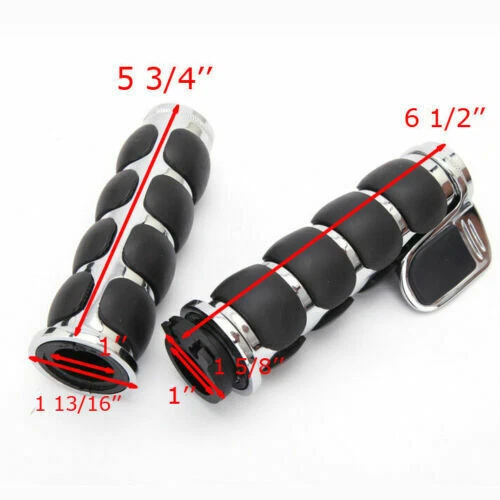 1" Motorcycle Hand Grips for  Kawasaki Vulcan VN 1700 1600 1500 2000 900 800 88 Foto 3 de 4