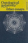 Ontological Relativity and Other Essays by W. V. Quine (Paperback, 1969)