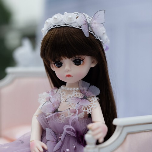 1/6 BJD Dolls 30CM BJD Doll Replaceable Hair Clothes Face Makeup Dress DIY Toys - Picture 5 of 20