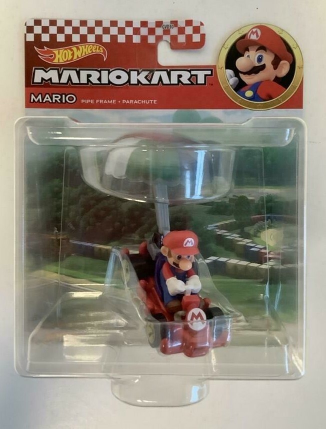 HOT WHEELS Mario Kart Pipe Frame HDB40 – Spielzeugauto Mit Planador-Accessoire, Maßstab 1:64