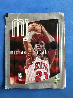 趣味 michael jordan upper deck sticker album 1998 Upper Deck MICHAEL JORDAN MJ Sticker Collection Pack of