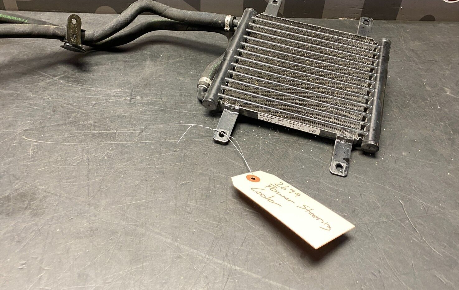 2014 AUDI R8  V10 OEM POWER STEERING FLUID COOLER WITH LINES 420422886 USED