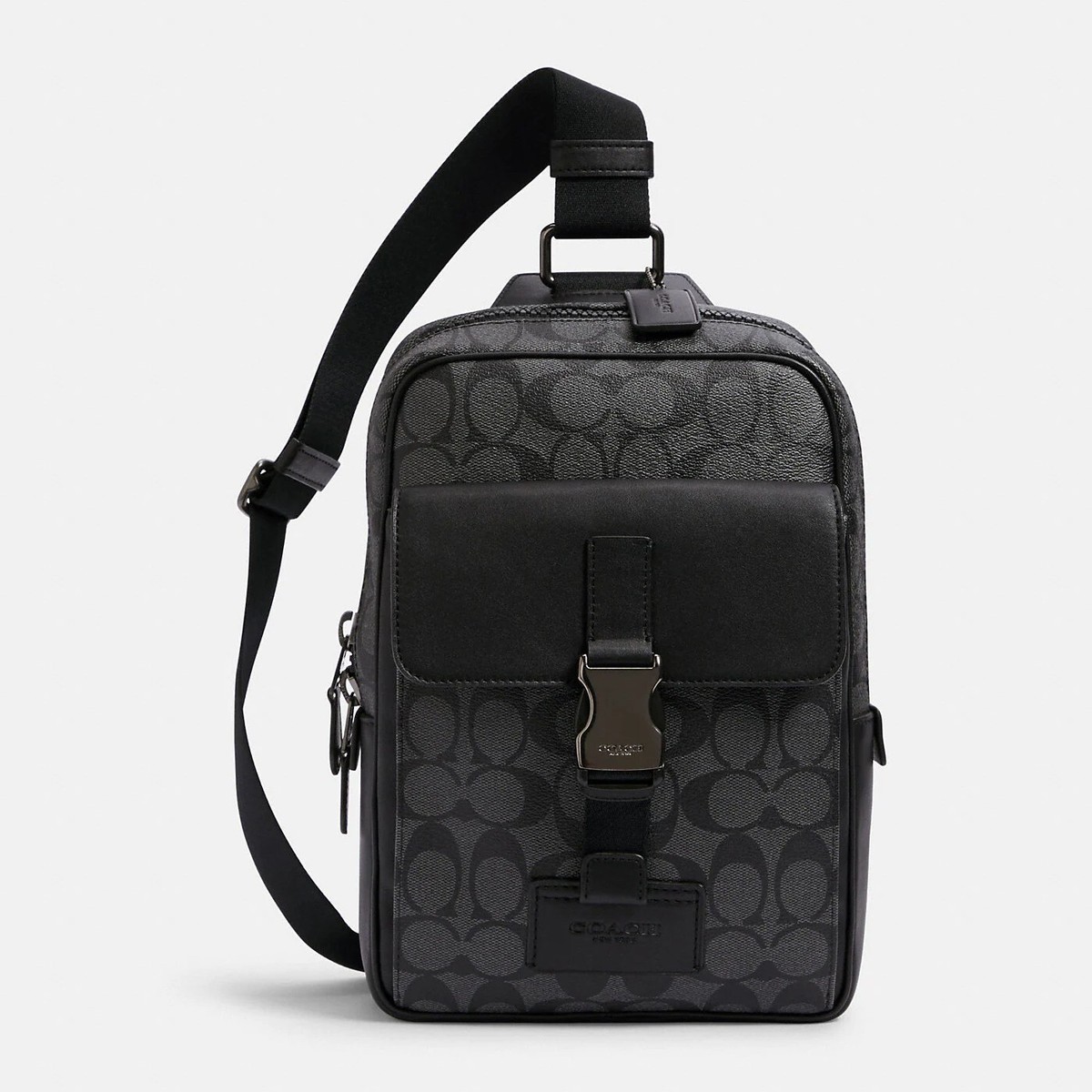 NWT Coach MEN'S Track Pack In Signature Canvas C2711 | eBay