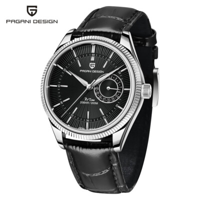 Men's Luxury Watch Pagani Design PD-1689 Date Japan Quartz Movement Leather  Band