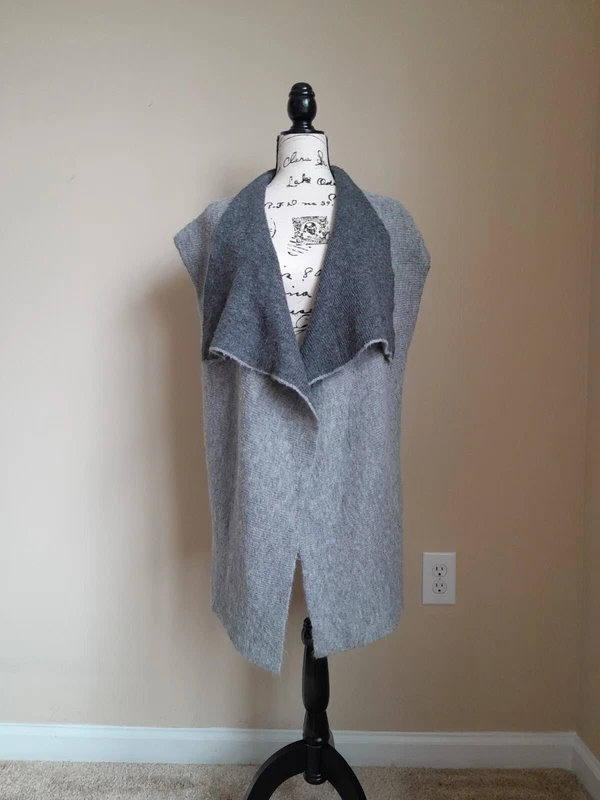 lole open front wool blend sweater