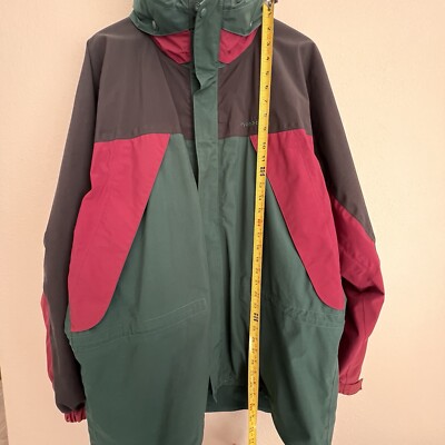 Vintage Montbell Men's Ski Parka Gore-Tex Jacket Size L Burgandy