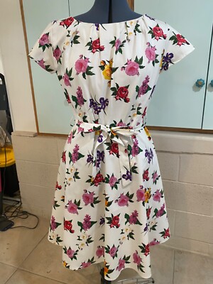 Lady Vintage Dress Rose Print