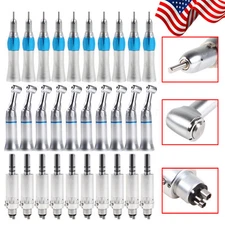 NSK Style Dental Low Speed Handpiece Kit 4 H Straight Contra Angle Air Motor ty