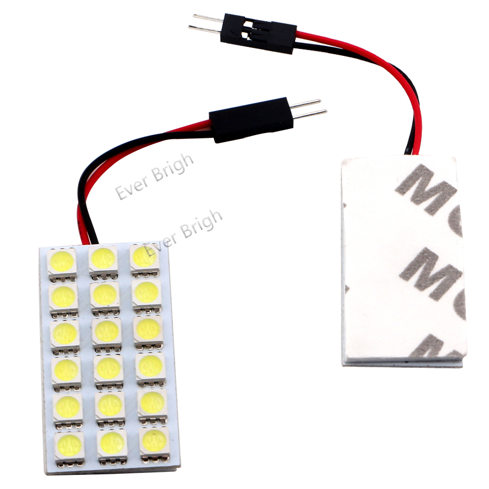2X CAR Led Festoon Dome Door Lights Ba9s 5Smd 5050 T11 T4W White Red