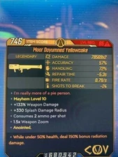 Lvl 65 Anointed Yellowcakex2 50/150% Rad Dmg Any Element Borderlands 3 Xbox One