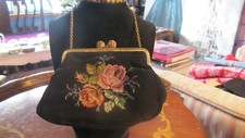 Antique petit point evening bag Made In Germany