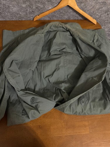 Vtg Vietnam Era Army Rain Trench 8405-965-2161 Quarpel 274 Officer Olive 42R - Picture 8 of 9