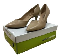 Walking Cradles Surge High Heel Shoes, Nude - Size 8.5M Made in Brazil