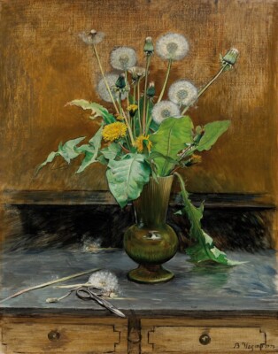 Bertha Wegmann Dandelions Canvas Print 16 x 20