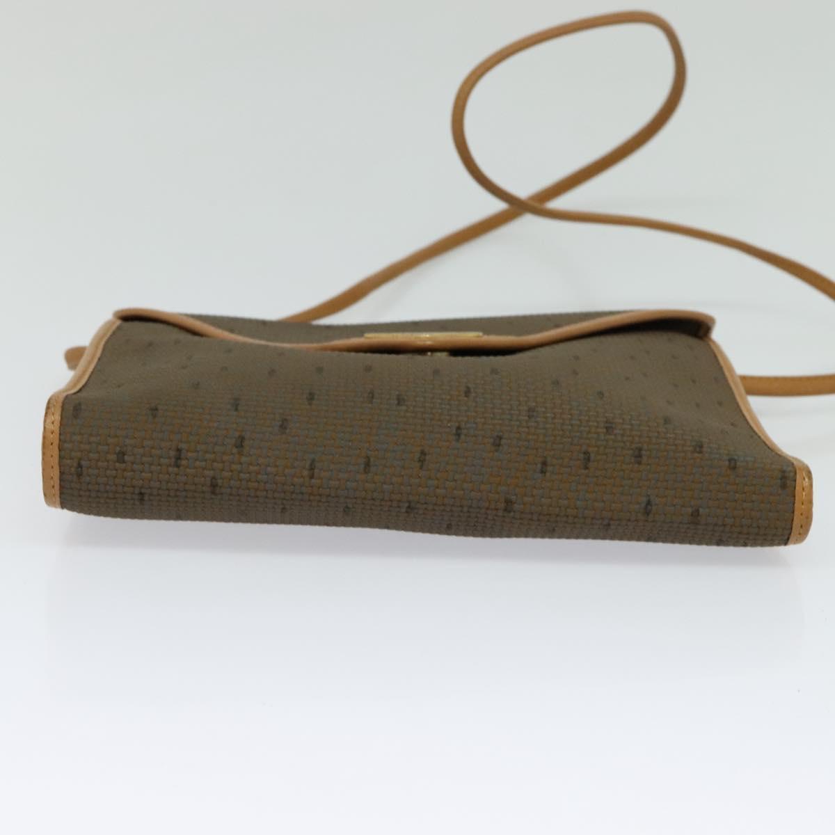 Borsa a tracolla SAINT LAURENT in pelle pvc marrone oro Auth 119580