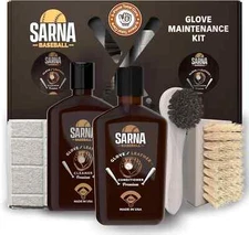 Sarna Glove Conditioner Kit – Includes Cleaner, Soft & Hard Brushes,...