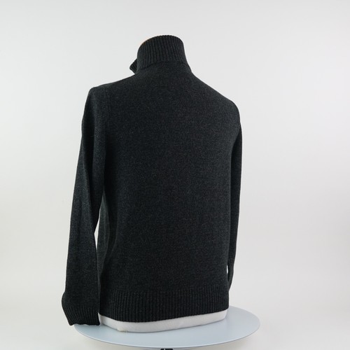 J.Crew Men's Medium Half Zip Wool Blend Sweater Dark Gray Casual Knit Pullover - Picture 11 of 24