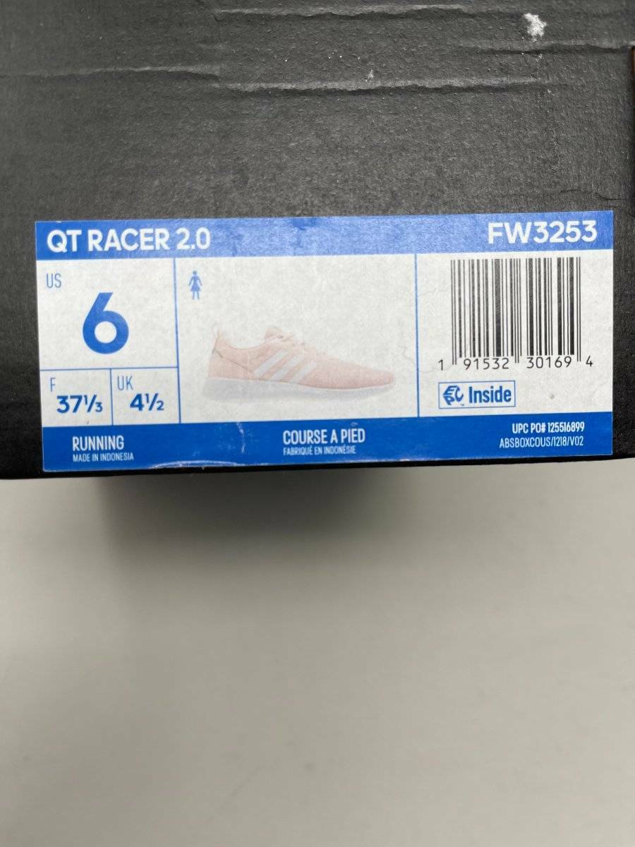 Size 6 - adidas QT Racer 2.0 Pink Tint for sale online | eBay