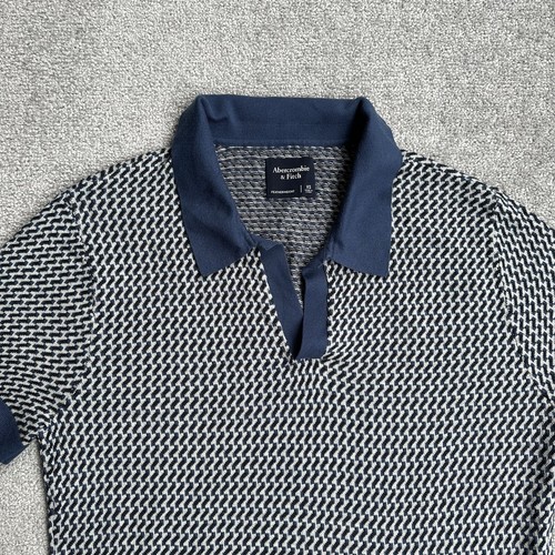 ABERCROMBIE & FITCH Herren Poloshirt Kurzarm Gr. XS Polohemd Pima 3504 Blau - Bild 2 von 8
