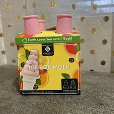 Gourmet Ice Pop Mold Set Of 4 In Pink Bpa Free