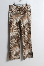 Vintage OLSEN Y2K Leopard Print Leggings Multi - W32" F77 
