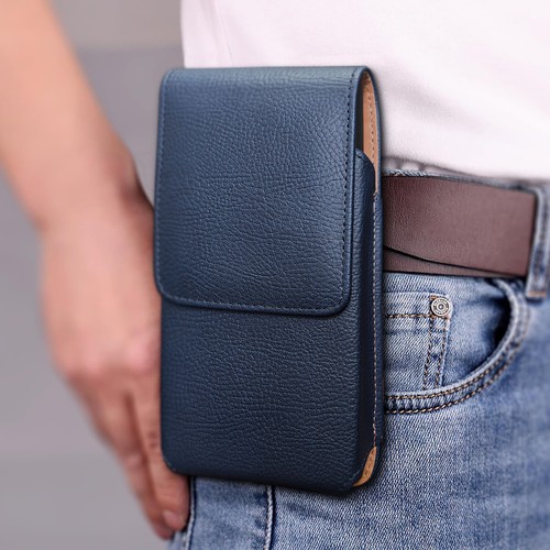 For Apple iPhone 16 15 14 13 12 11 Pro Max Leather Belt Clip Holster Case Cover - Picture 12 of 21