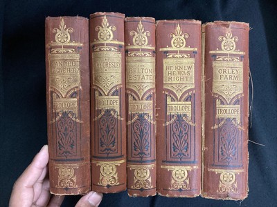 Lot 5 vintage matching ANTHONY TROLLOPE The Belton Estate Orley Farm +++