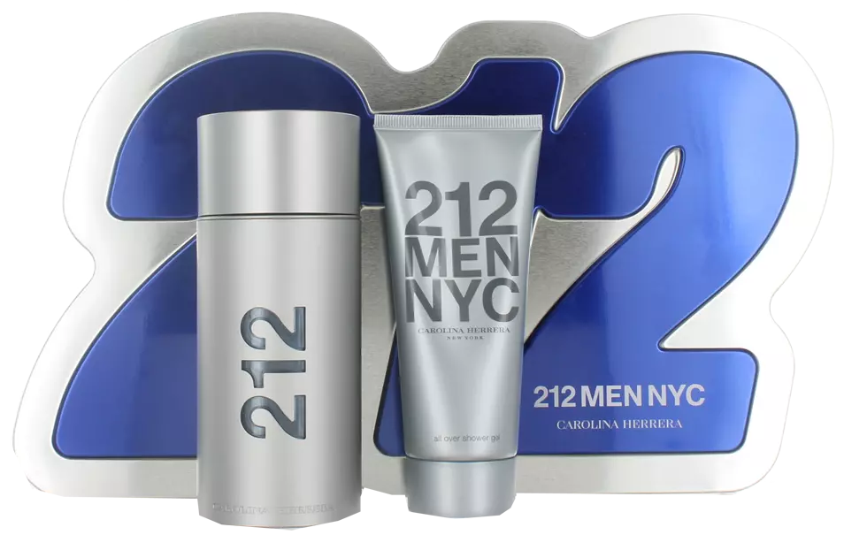 212 Men NYC By Carolina Herrera For Men Set EDT 3.4oz Shower
