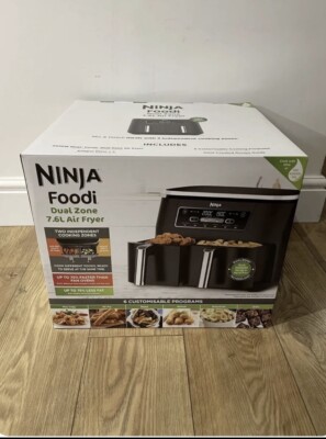Ninja Foodi Dual Zone Max Air Fryer 7,6L AF300UK - Ideales Weihnachtsgeschenk   