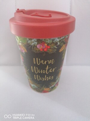 Coffee to Go BECHER winter wishes BAMBUS bunt neu | eBay.de