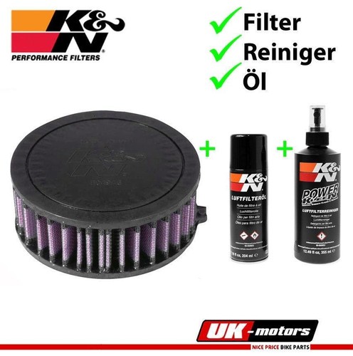 K&N Luftfilter +PFLEGESET für Yamaha XVS 650 Drag Star Classic 1997 - 2007 - Bild 1 von 1