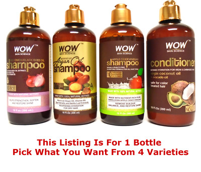 1 Bottle WOW Skin Science Shampoo or Conditioner 10 fl. oz./300 ml (4 Varieties)