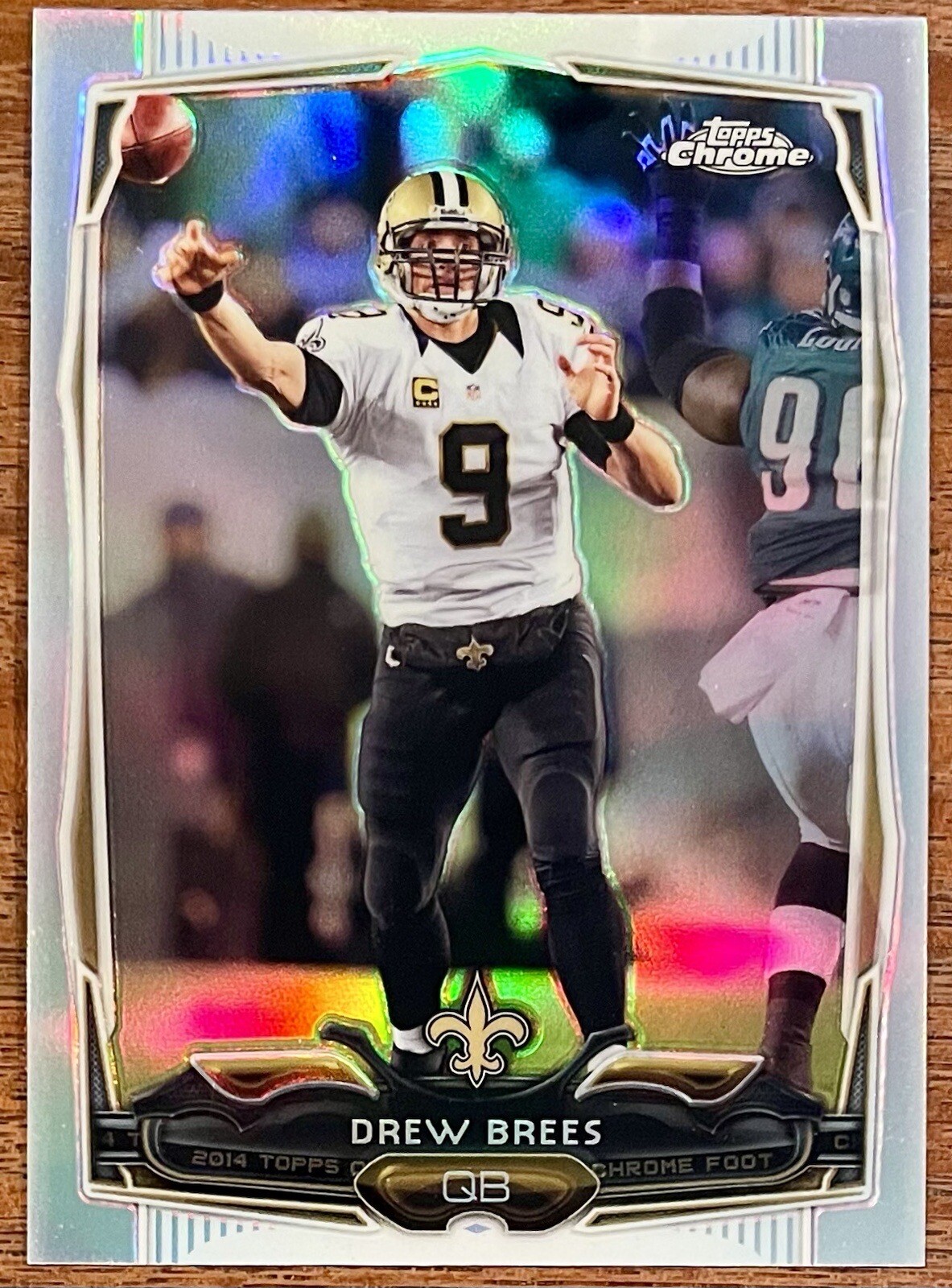Drew Brees 2014 Topps Chrome Refractor #17 New Orleans Saints 🔥🔥 HOF