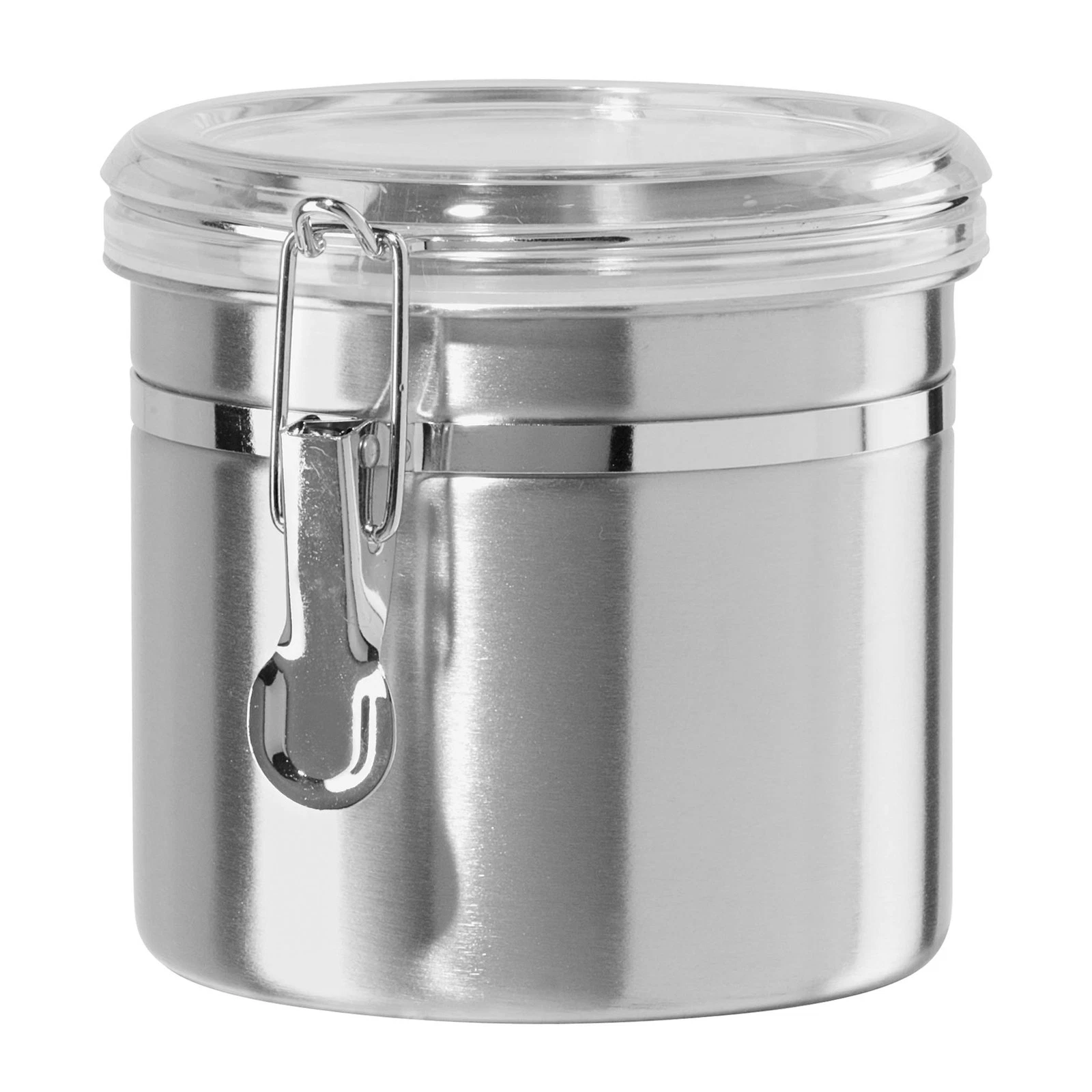 Oggi 36Oz Stainless Steel Food Storage Container With Airtight Clear Lid