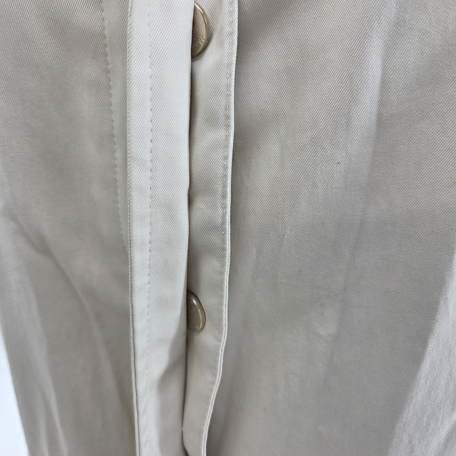 Massimo Dutti Women's Trench Coat Size EUR  XL Beige Cotton Jacket Belted Popper thumbnail 10