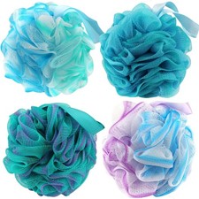 Bath Sponges Loofahs 70 Grams Large Size,4 Pack Shower Sponge Exfoliating