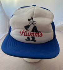 VTG 80s Hamm's Beer Bear Mesh Snapback Hat One Size Sportcap Made in USA RARE
