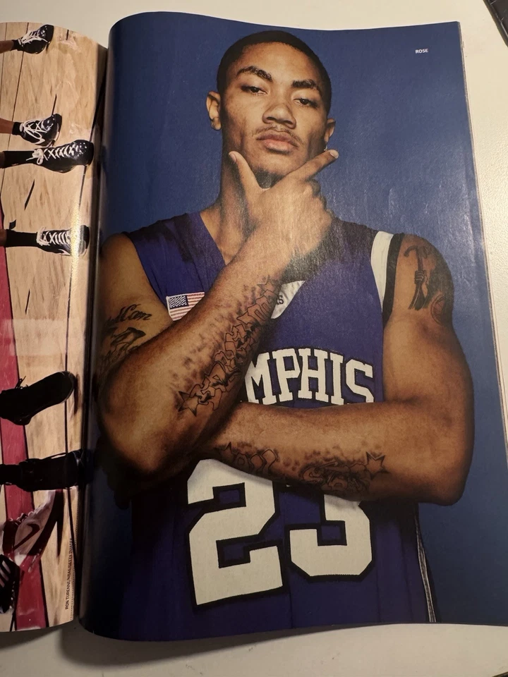Slam Magazine Issue #117 - Derrick Rose Cover Memphis Fresh To Death- May 2008 - Image 3 of 4