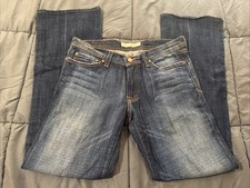 Flying Monkey Denim Jeans Size 9 Stretch Mid Rise USA Made Bootcut Bling Pockets