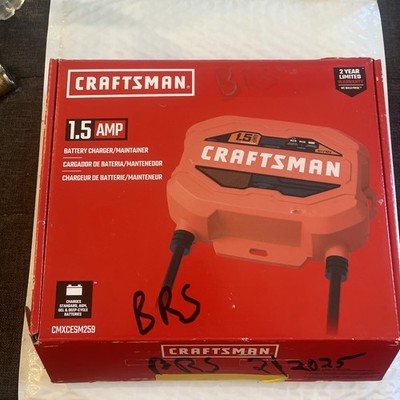 Craftsman CMXCESM259 1.5A 6V/12V Automotive Battery Charger and Maintainer. NEW