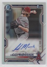 2021 Bowman Draft Chrome Pick Refractor 274/499 Landon Marceaux #CDA-LM Auto i6j