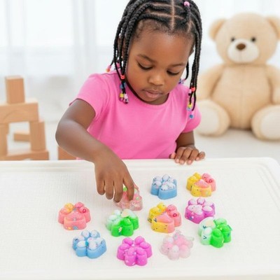 10Pcs Random Mini Cute Cat Claw Fun Fillers For Pressure Reduction Cartoon Style