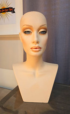 Patina-V MAUD Realistic Female Mannequin Head  Neck Bust Display WIGHEAD