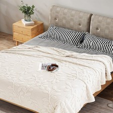 Soft Warm Blanket Reversible Fleece Thick Sofa Large Fluffy Blanket Bed Throw